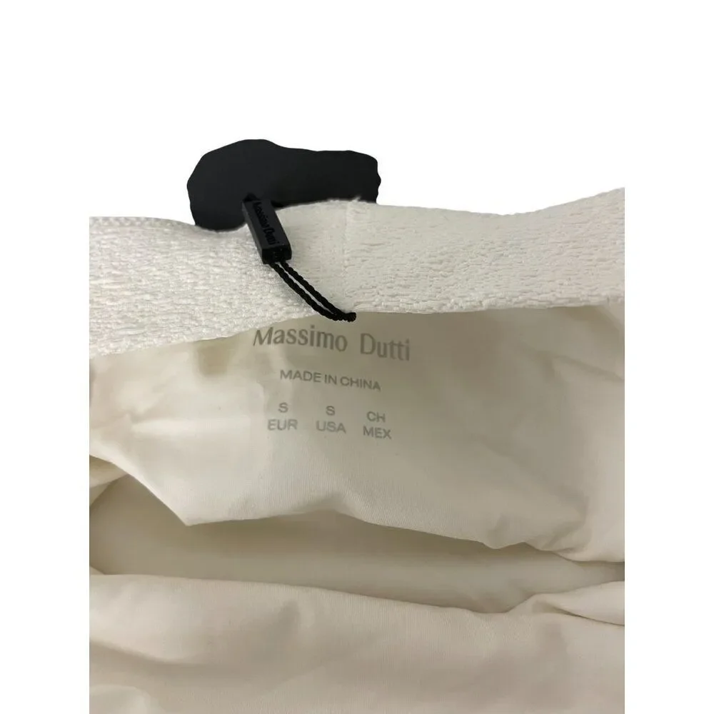 Massimo Dutti Women Swimsuit XS White Halter One Piece Open back 5123/555 NWT - Picture 5 of 16